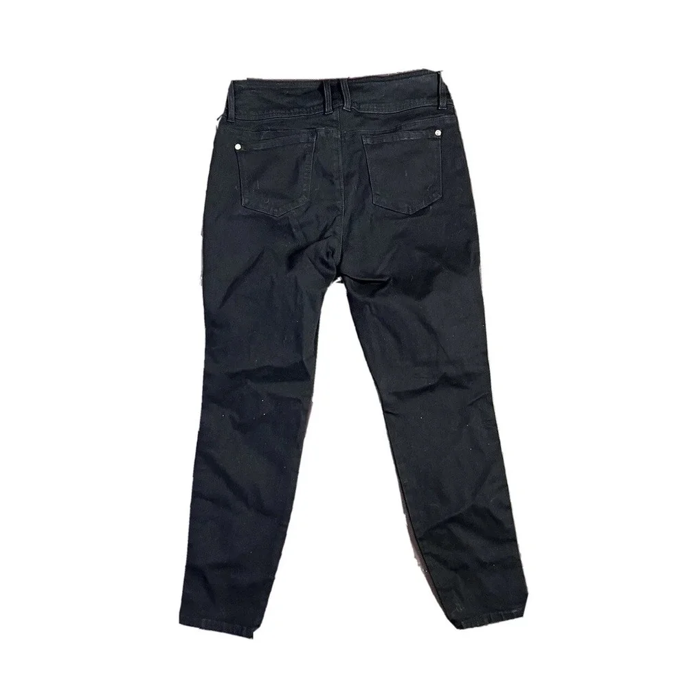 NWT  Toledo|‎ Size 12 | Deep Black W/ Gold Accents |Straight Women's Jeans
